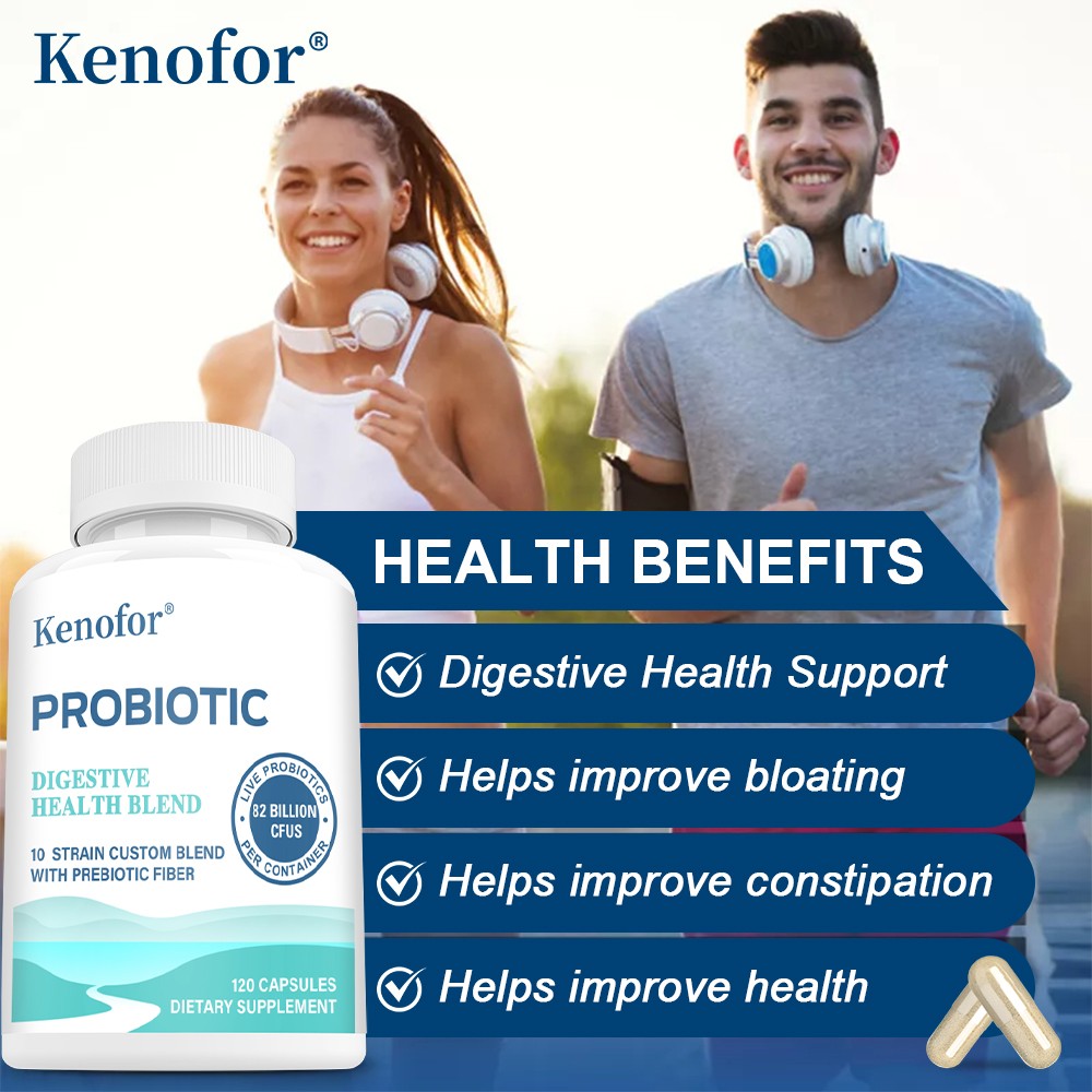 Probiotic 10 Strain Custom Blend Improve Bloating Constipation 30/60/120Capsules