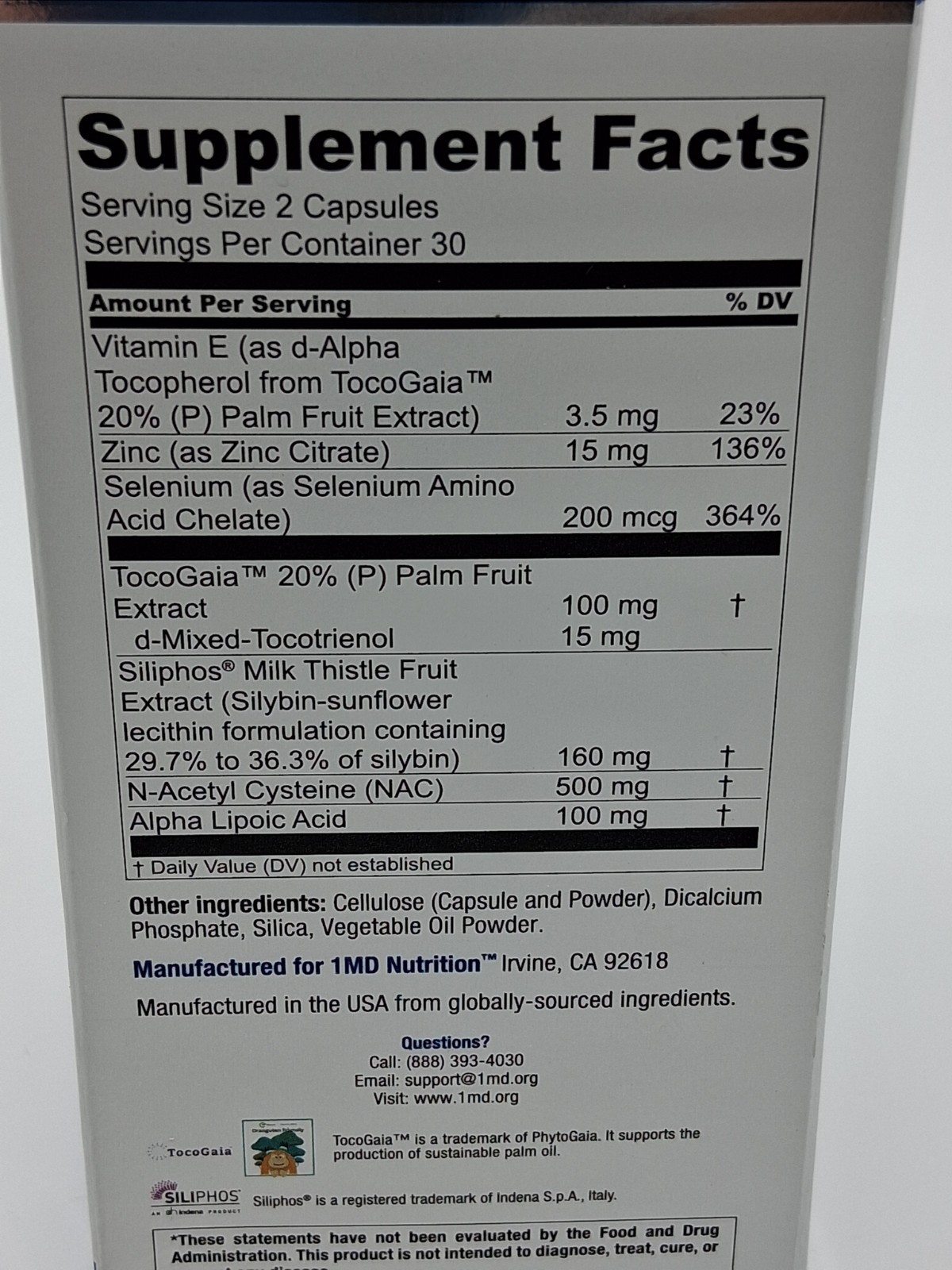 1MD LiverMD Liver Health Formula – 60 capsules NEW in Box Exp: 10/2026