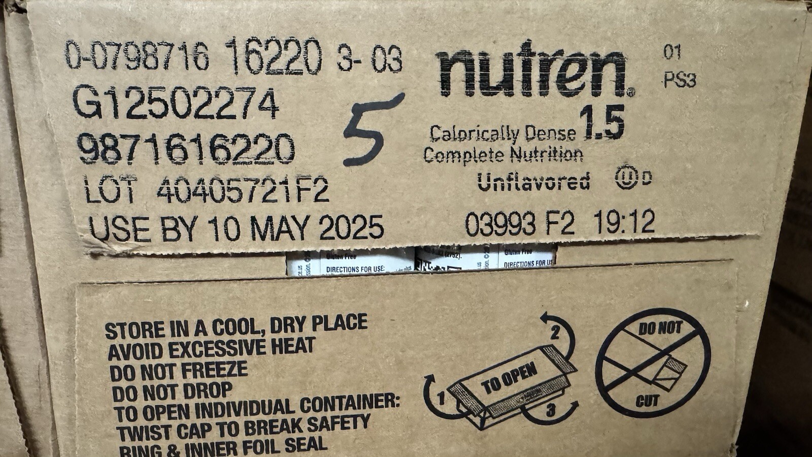 Nutren 1.5 Tube Feeding Formula Unflavored Formerly Vanilla 8.45 oz Carton 24 Ct