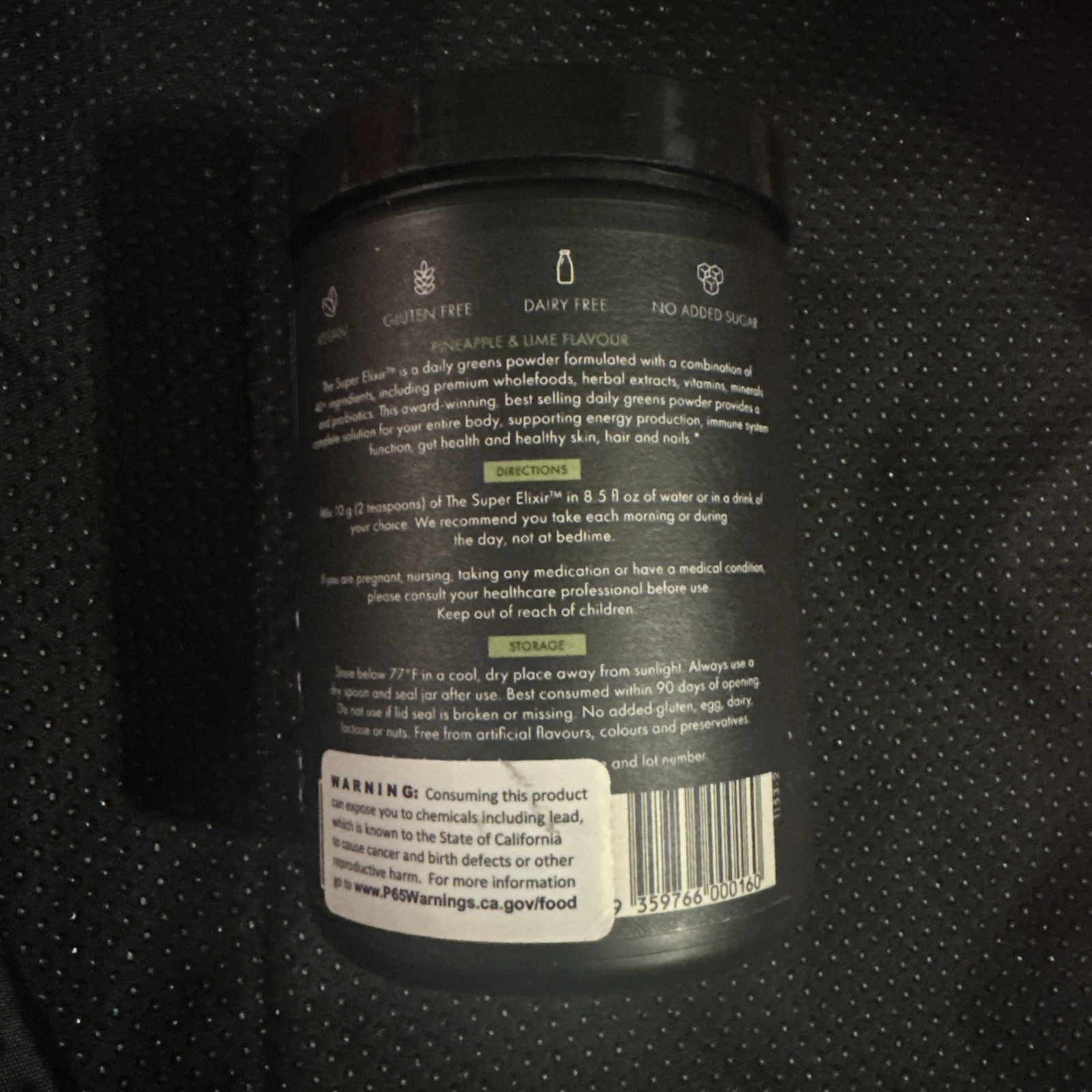 WelleCo The Super Elixir Daily Greens 10.5oz Powder Pineapple Lime -NEW*read****