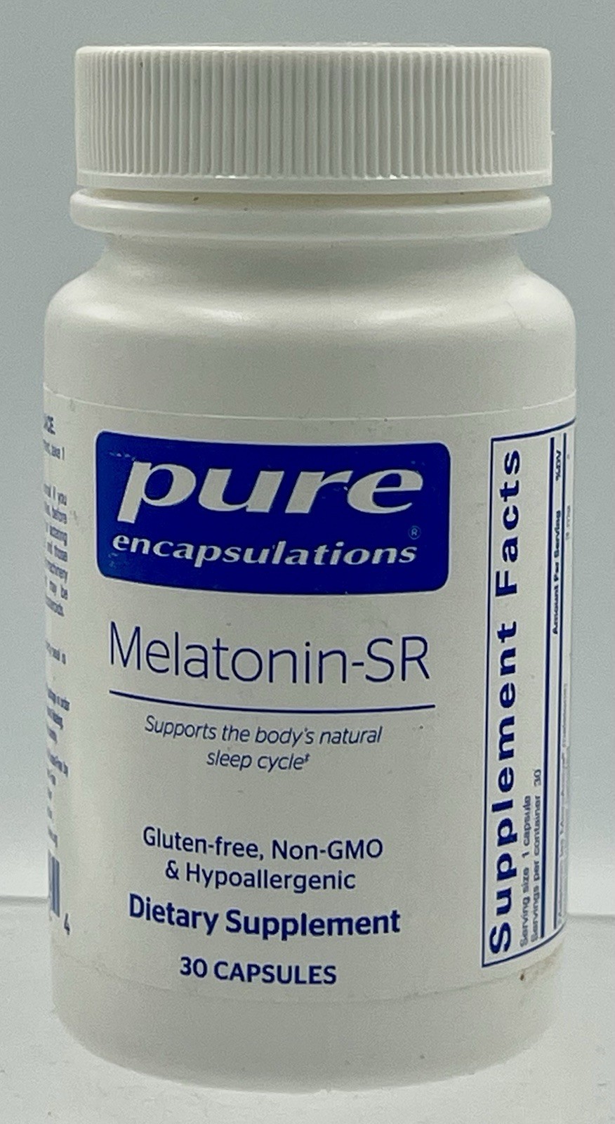 Pure Encapsulations Melatonin-SR Extended Release 30 Capsules EXP 02/2027