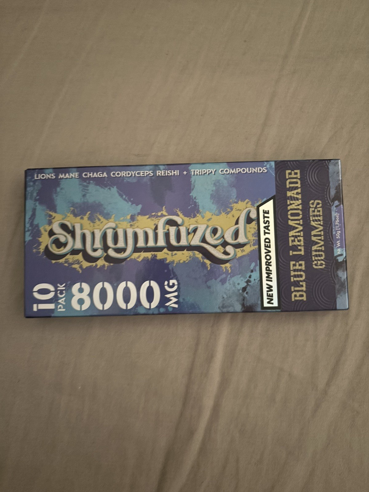 Shrumfuzed 8000mg blue lemonade Gummy Medicinal Supplement 10ct
