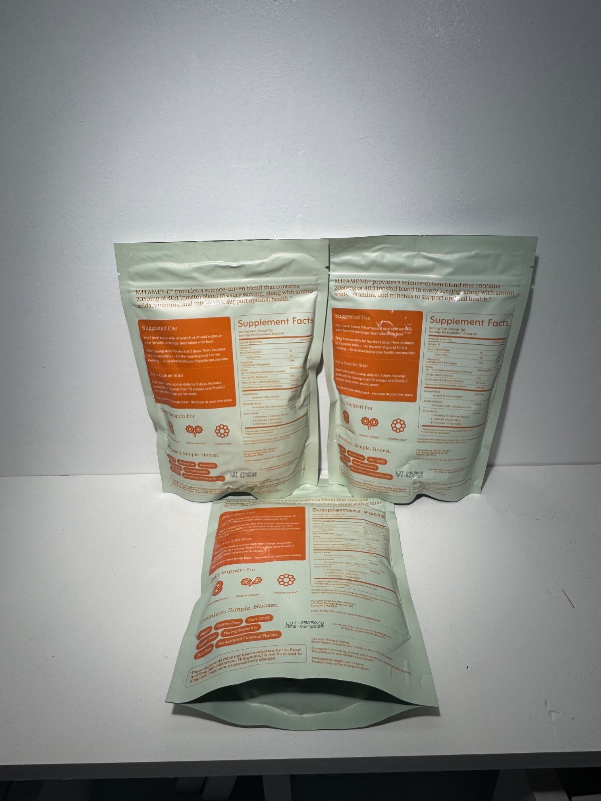 ***3 PACK*** Hormone Balance MIXED BERRY Powder – 30-Day Supply 14.6 oz