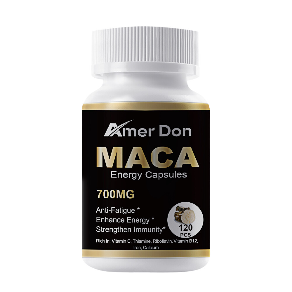 Organic Maca 700 MG per serving 120 vegan hard capsules Peruvian Maca Root