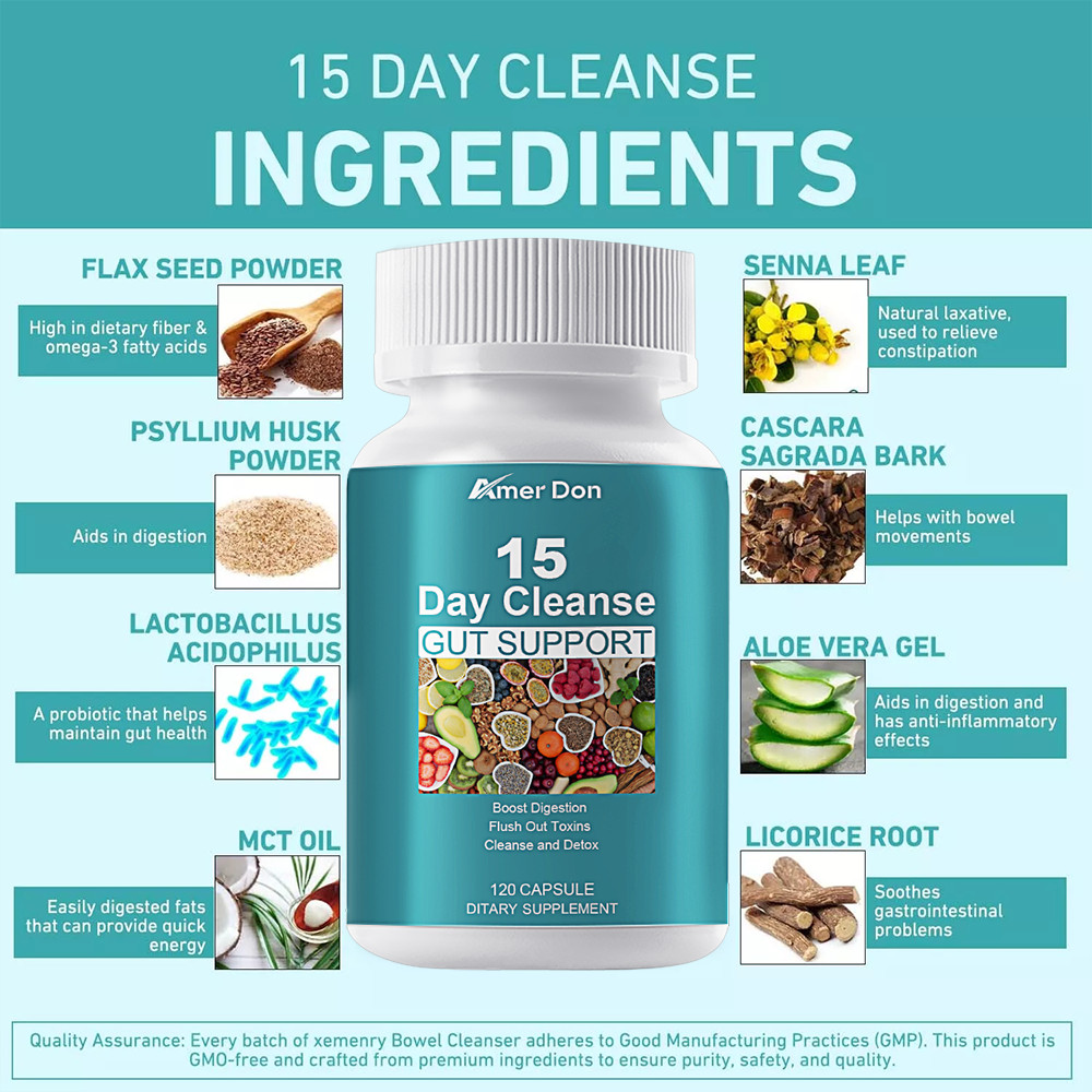 15 Day Cleanse-Gut and Colon Support,Detox,Weight Loss,Constipation Relief