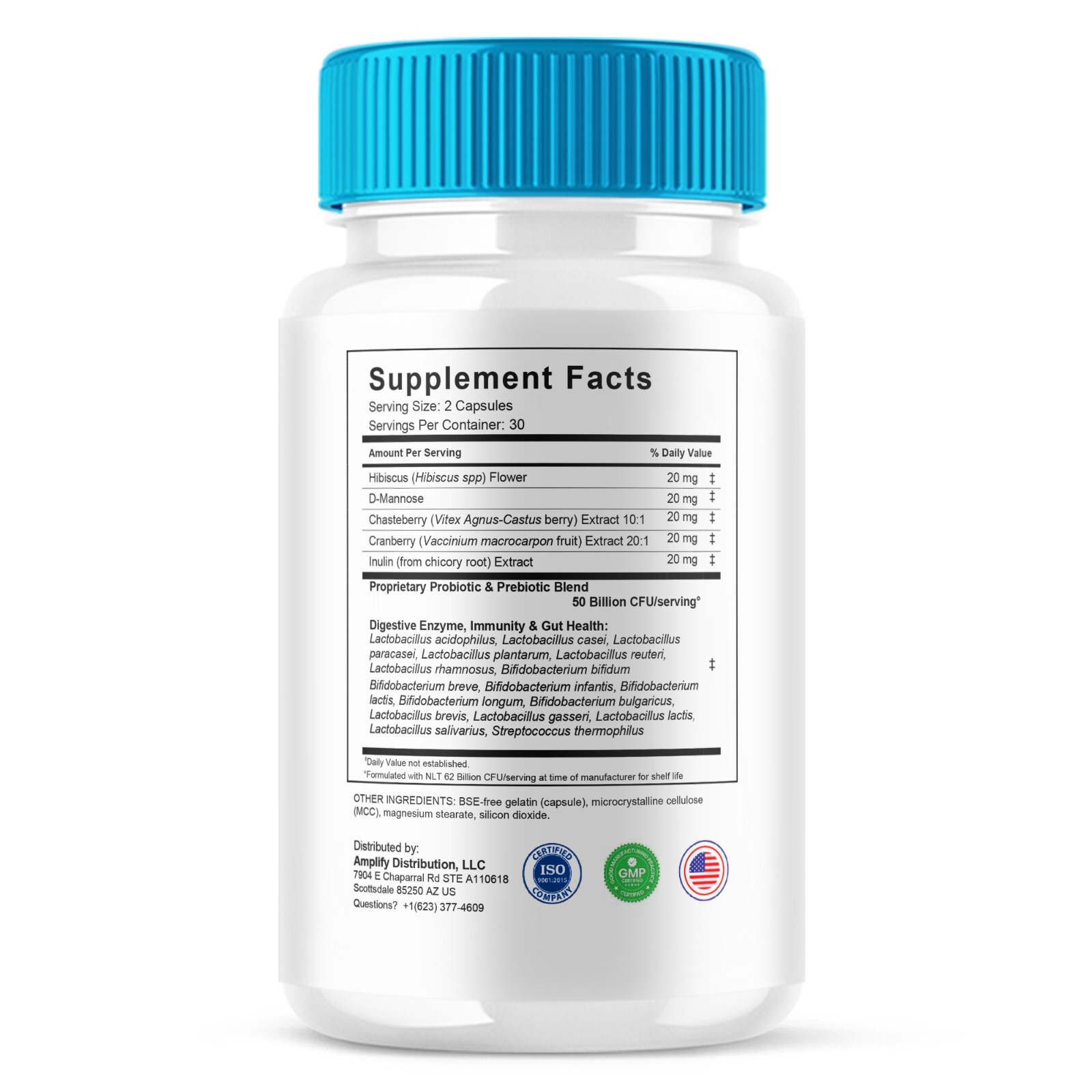 (2 Pack) Smooth Biotics Probiotic Supplement SmoothBiotics Pills (120 Capsules)