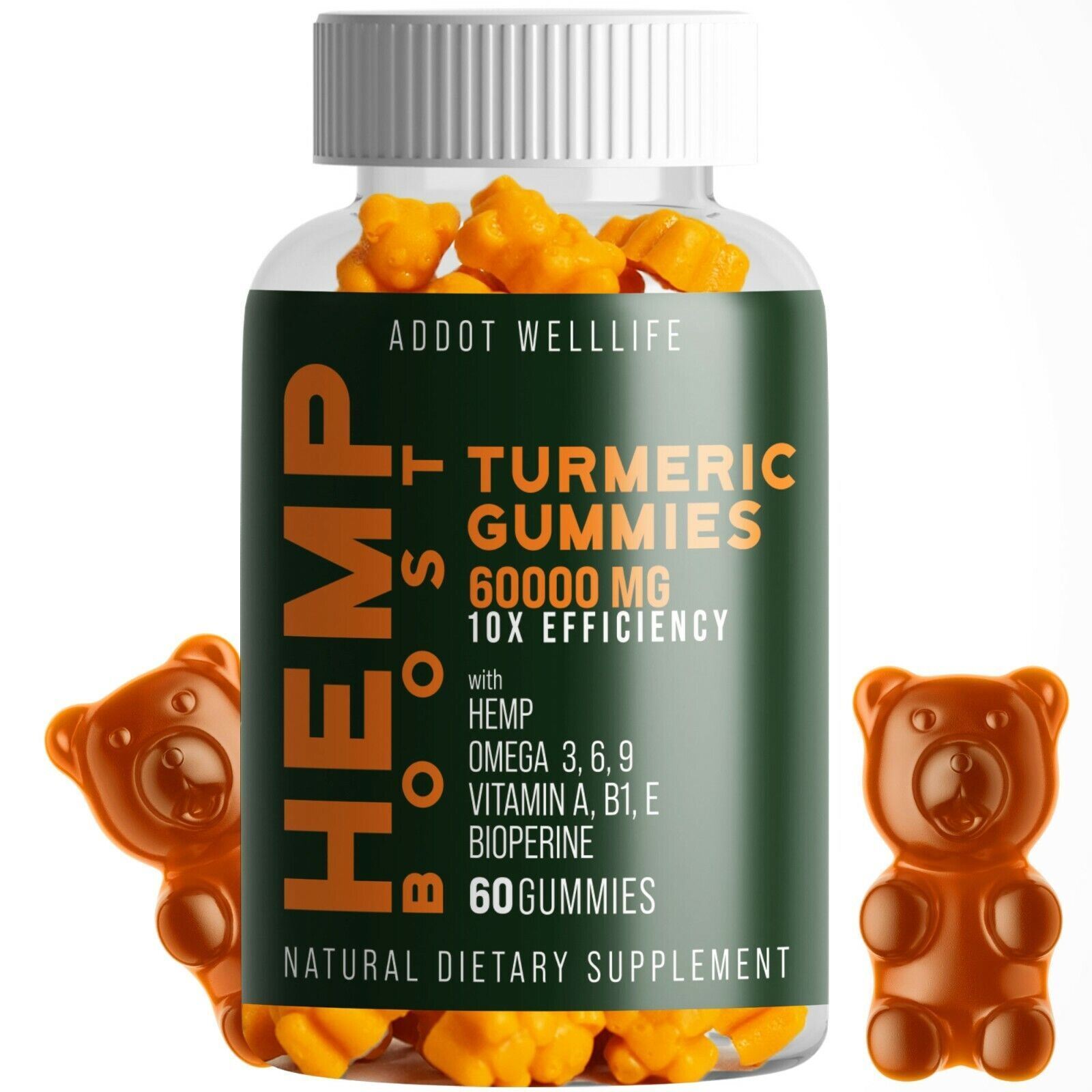 Natural Vegan Gummies – Pain Relief, Stress & Anxiety Support, Sleep Aid
