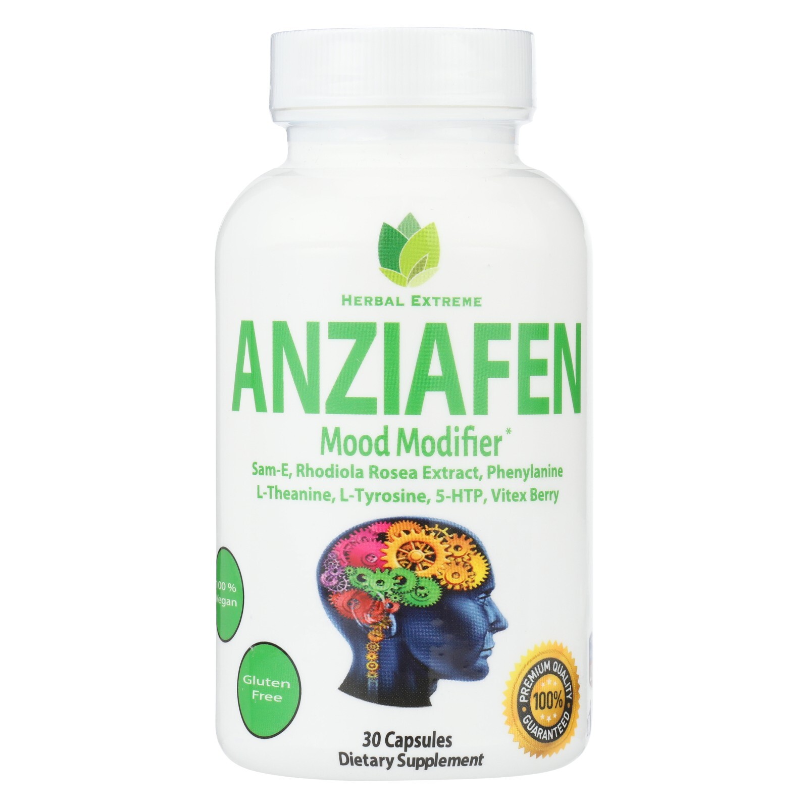 Anziafen Mood Modifying Herbal Supplement 30 Capsules