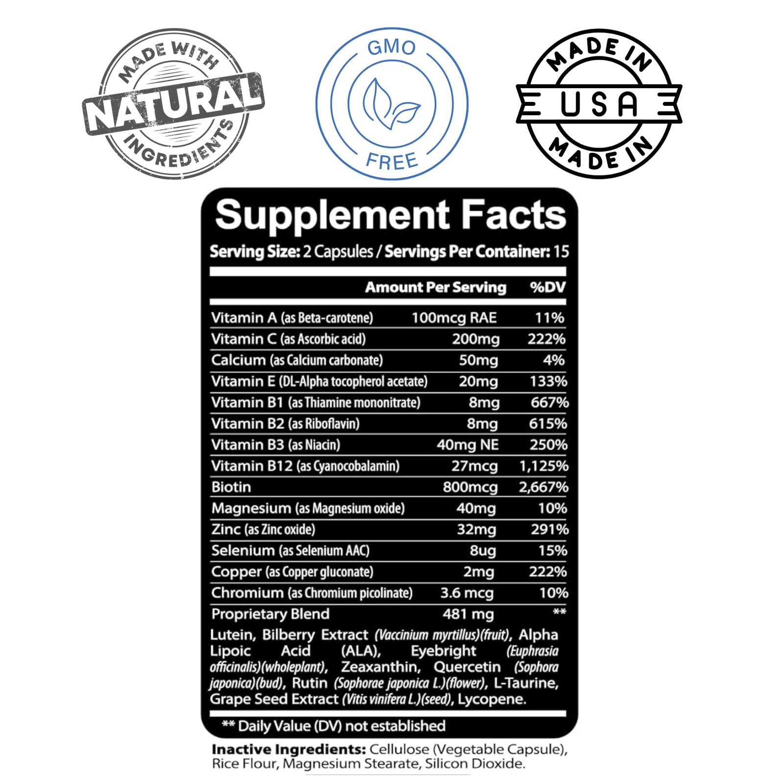 Kaya Naturals Eye Health Supplement, Lutein and 30 Count (Pack of 1)