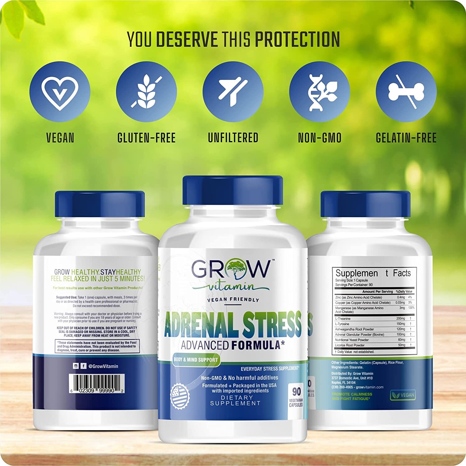 ADRENAL STRESS Ashwagandha ZenWell LiveWell Cognitive Brain Health 90 COUNT