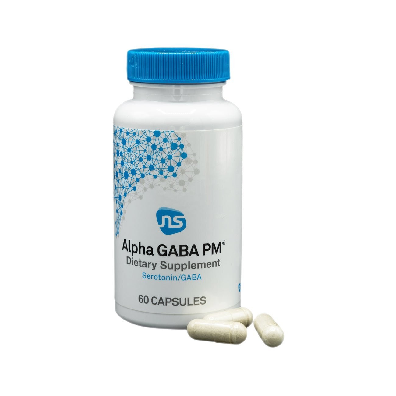 NeuroScience Alpha GABA PM Supports Sleep Relaxation 60 Capsules
