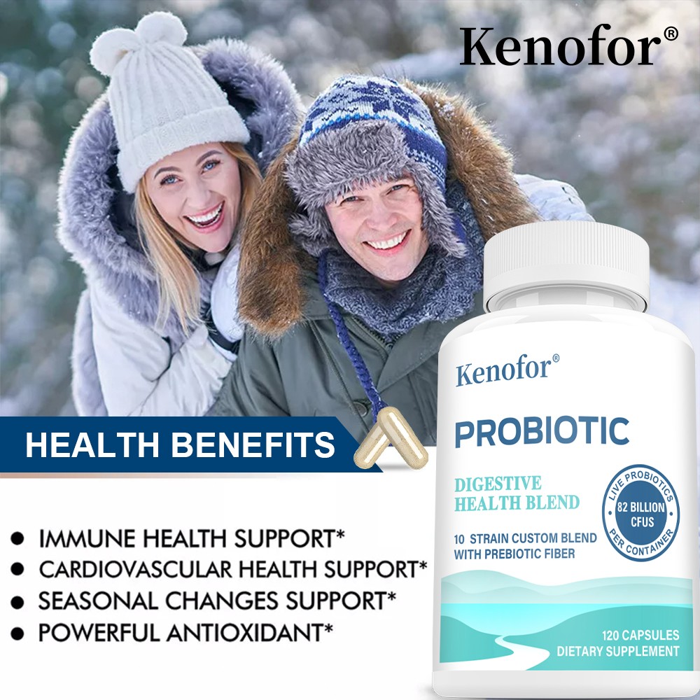 Probiotic 10 Strain Custom Blend Improve Bloating Constipation 30/60/120Capsules