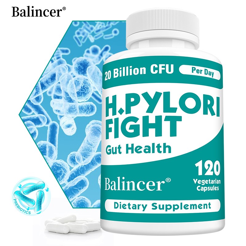 H Pylori Fight Gut Improve Digestive Health Balance Intestinal Flora 120 Count
