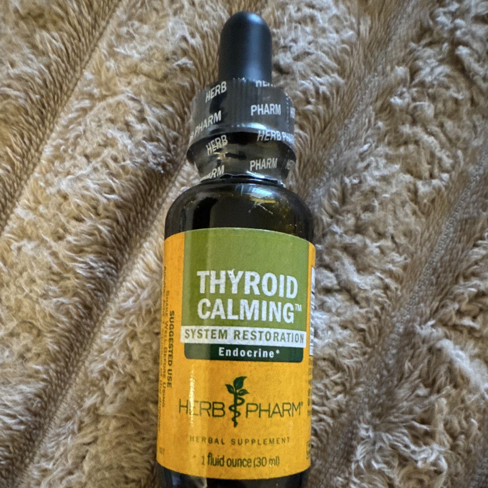 Herb Pharm Thyroid Calming System Endocrine Support Liquid, Gluten-Free 1 fl oz