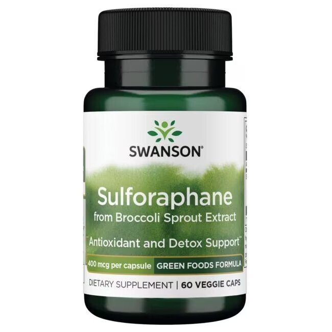 Sulforaphane (Broccoli Sprout Extract) – 60 Veggie Capsules – 400mcg