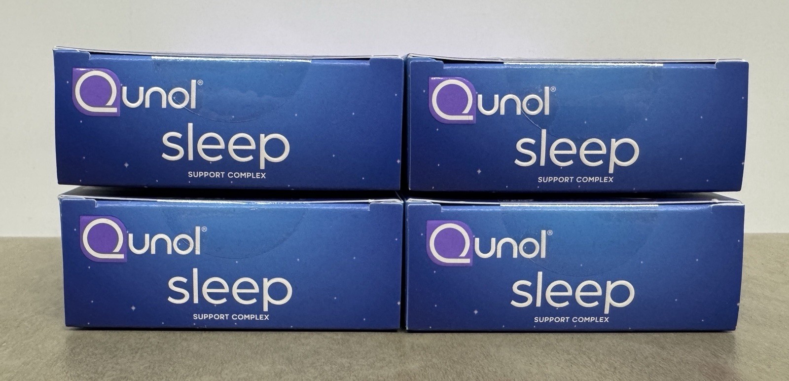4 Pack Qunol Sleep Support 5-in-1 Melatonin 30 Count Exp 02/2027