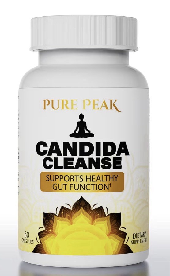 Pure Peak Candida Cleanse Gut & Colon Support Detox for Men & Women 60 Capsules