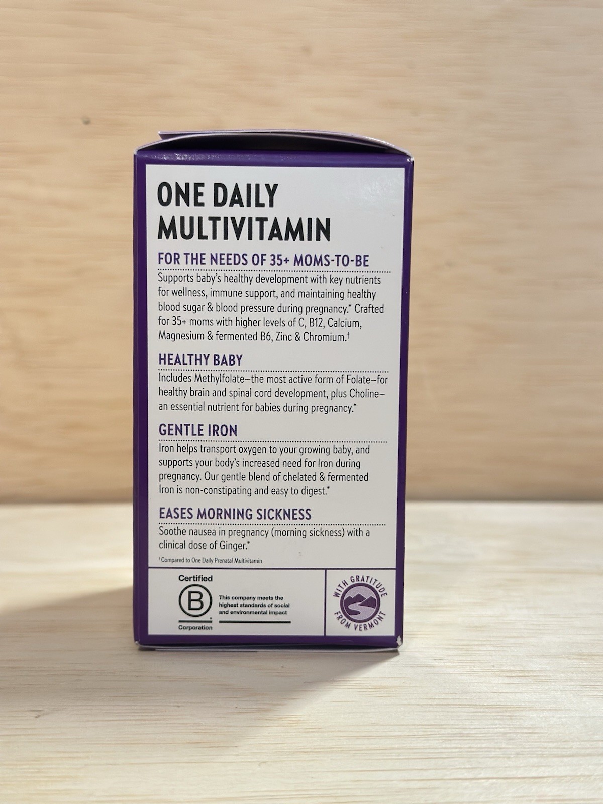 Chapter One Daily Prental Multivitamin 35+ Supplement – 30 Veggie Tabs Exp 2/27