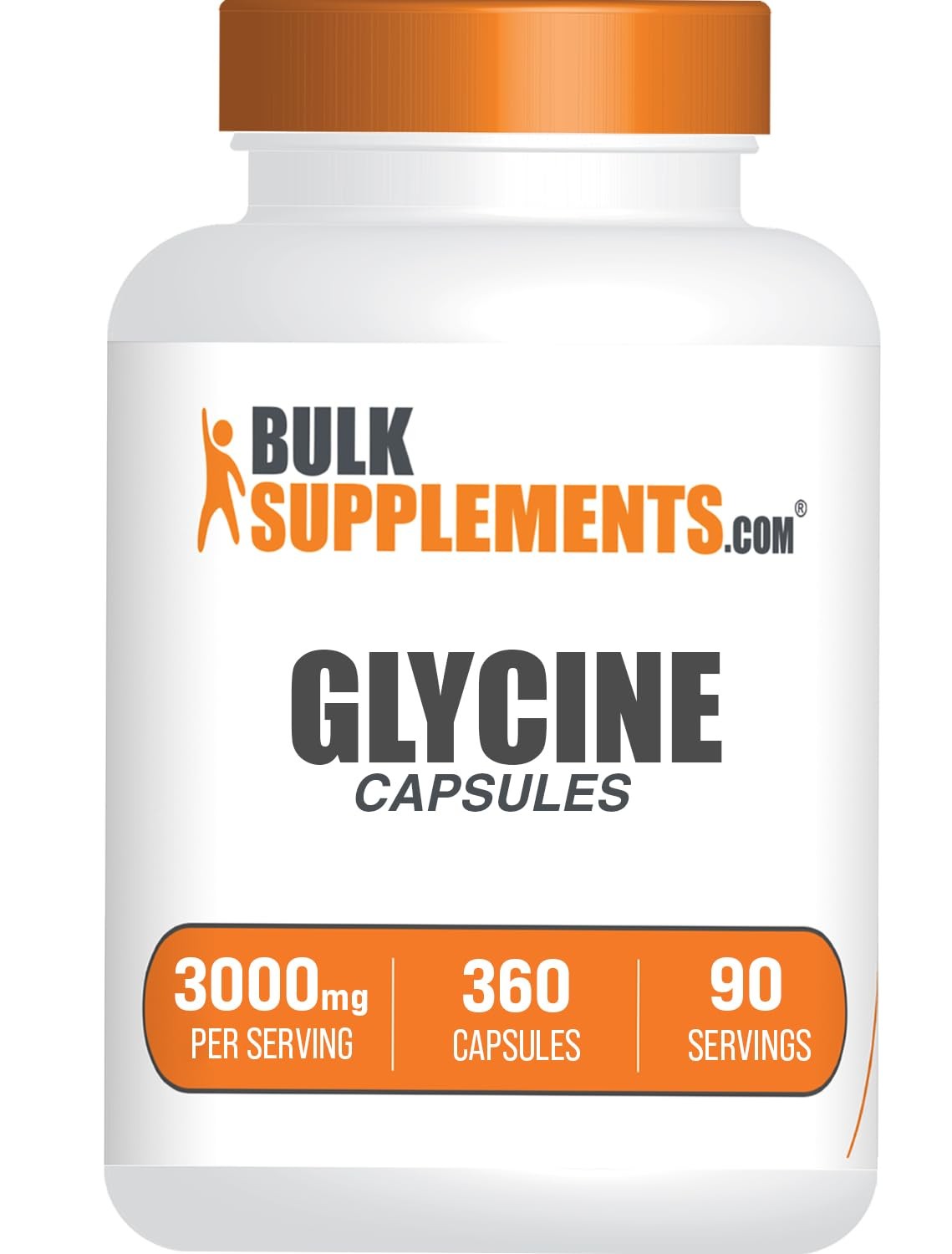 BulkSupplements.com Glycine Capsules – Amino 270 Count (Pack of 1), Multi