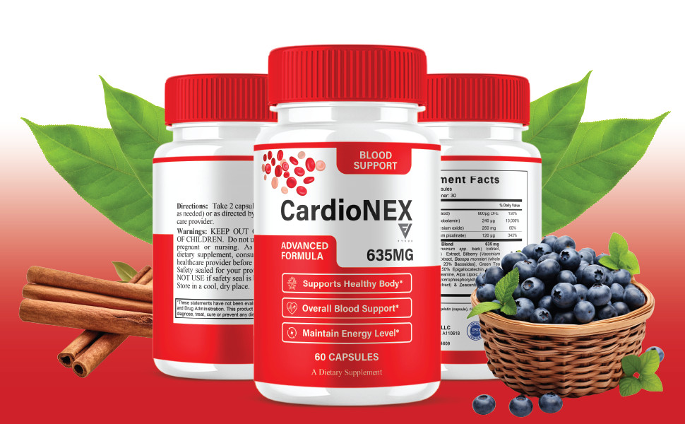 (5 Pack) CardioNEX Blood Support Capsules, CardioNEXX Supplement (300 Capsules)