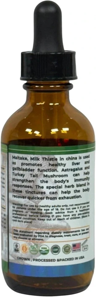Revive & Nourish Mushrooms Herbs Blend Liquid Extract Maitake 1, 2 & 3 Packs