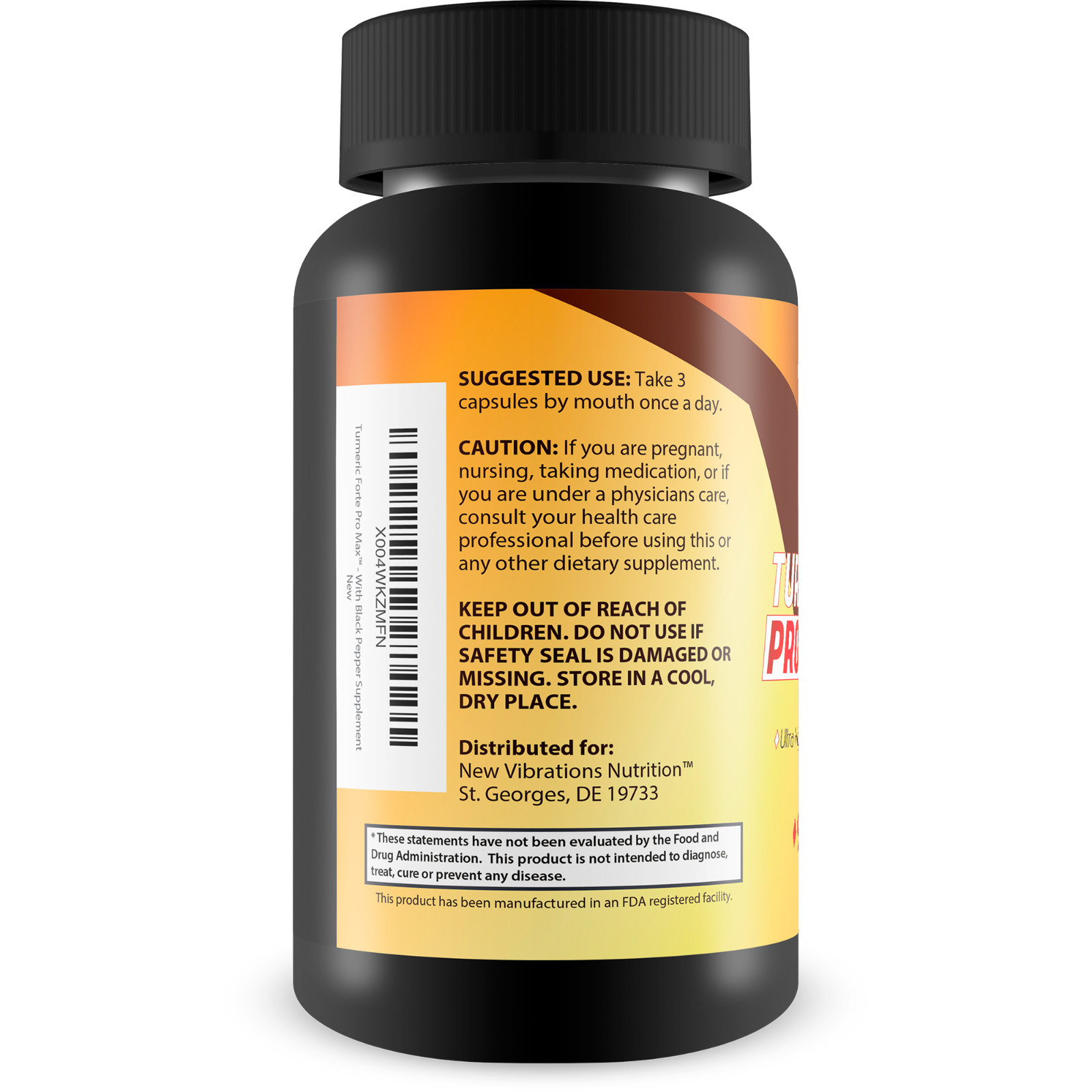 Turmeric Forte Pro Max – Extra Strength Ginger Turmeric with Black Pepper, Zinc