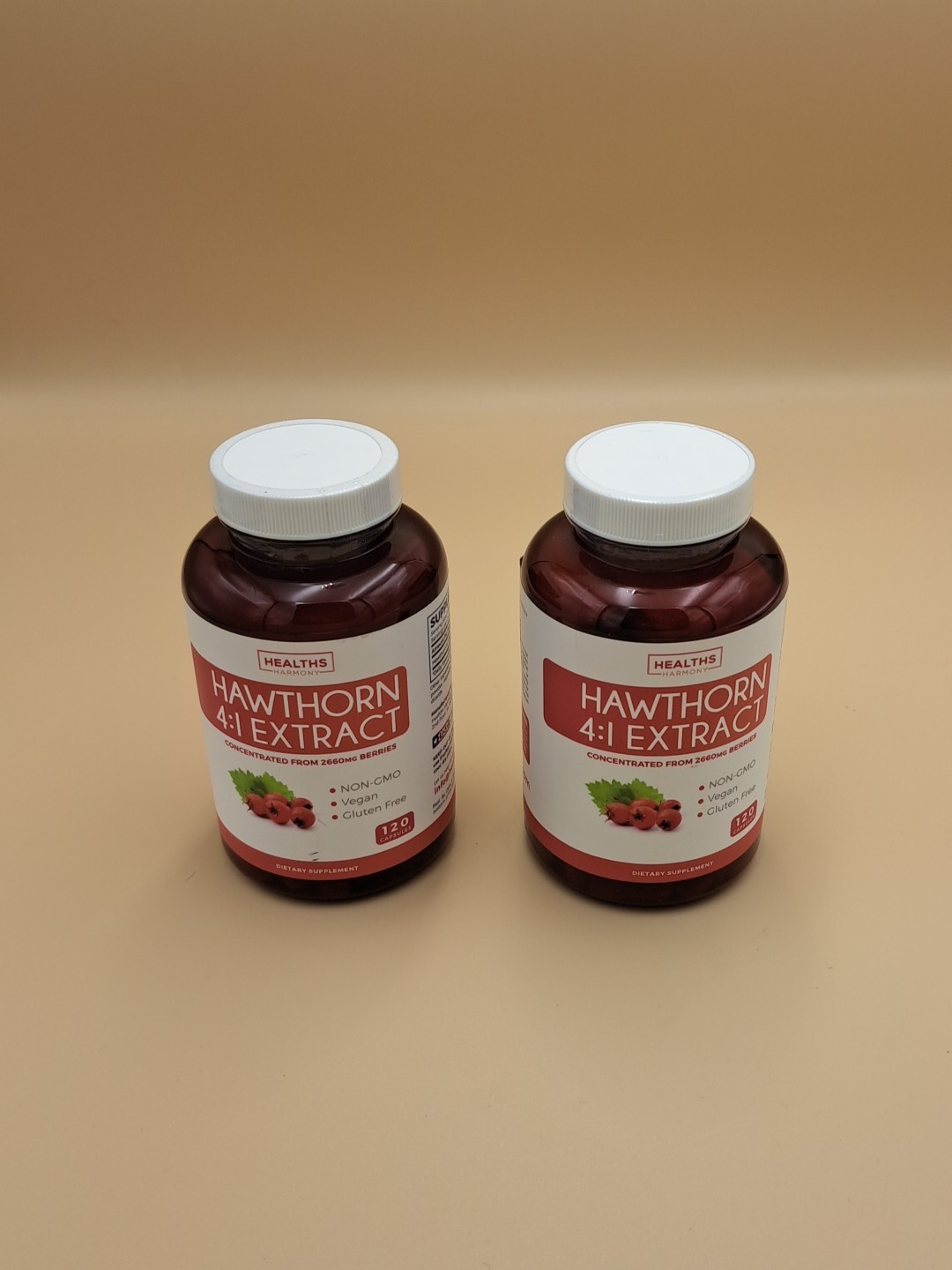 Hawthorn Berry 4:1 Extract (240 Capsules) Supports Healthy Blood Pressure 2 QTY