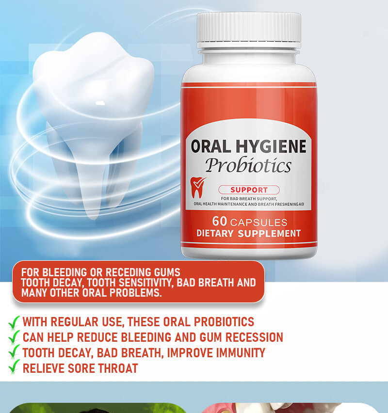 ORAL HYGIENE CAPSULES RESTORATIVE Probiotics BLEND SUPPORT BAD BREATH SUPPORT