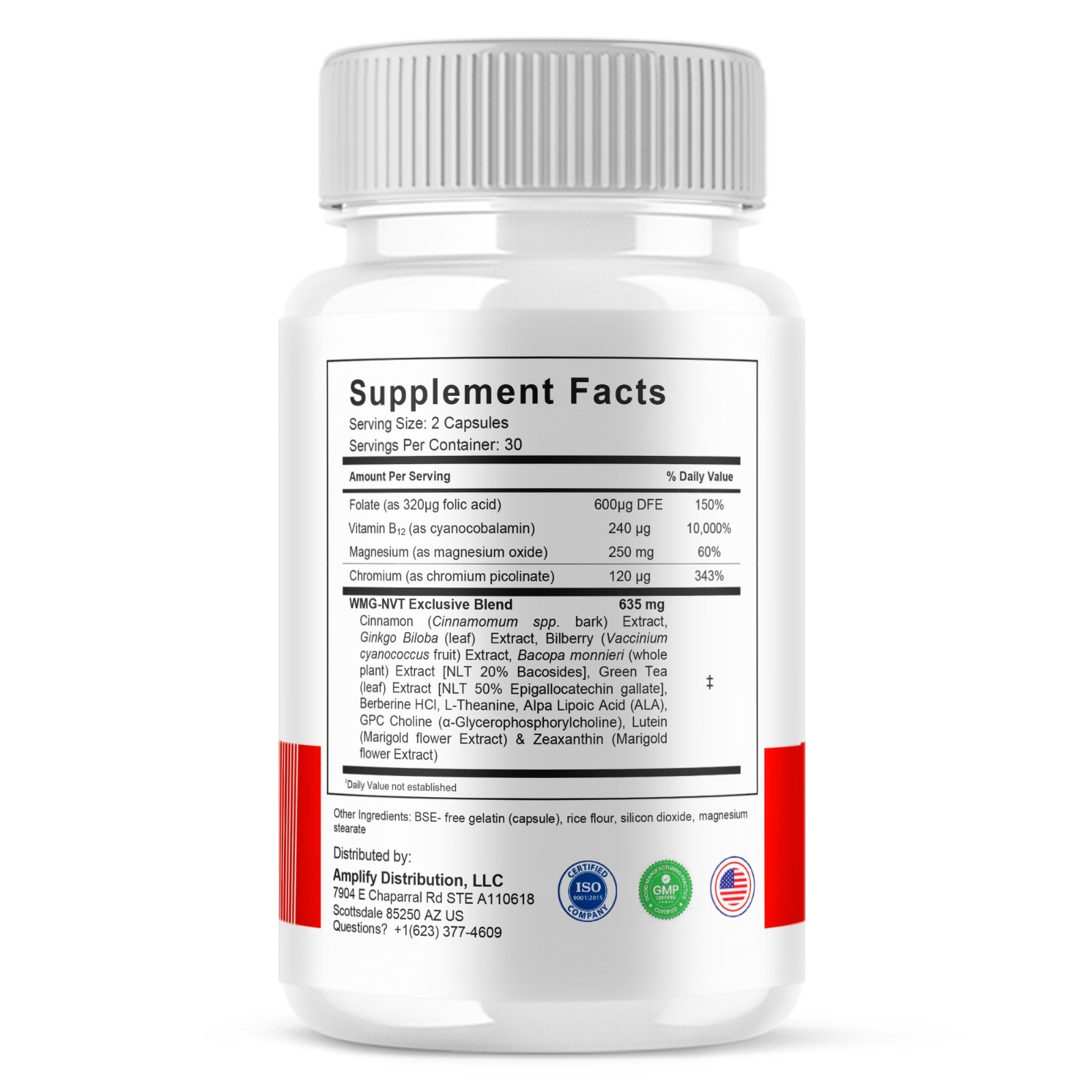 (5 Pack) Glytrix Premium Blood Support, Glytrix Advanced Pills (300 Capsules)