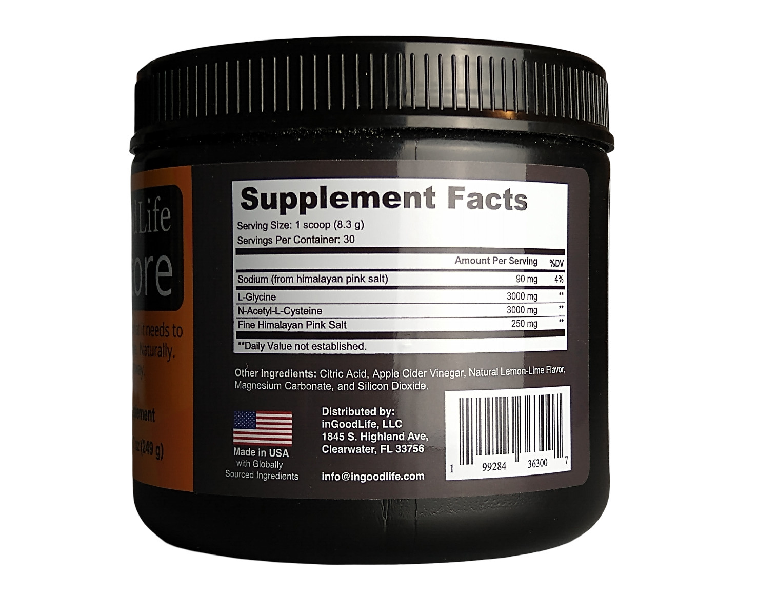 GlyNAC Powder Supplement | Glycine NAC | Supports Glutathione | 30 Servings