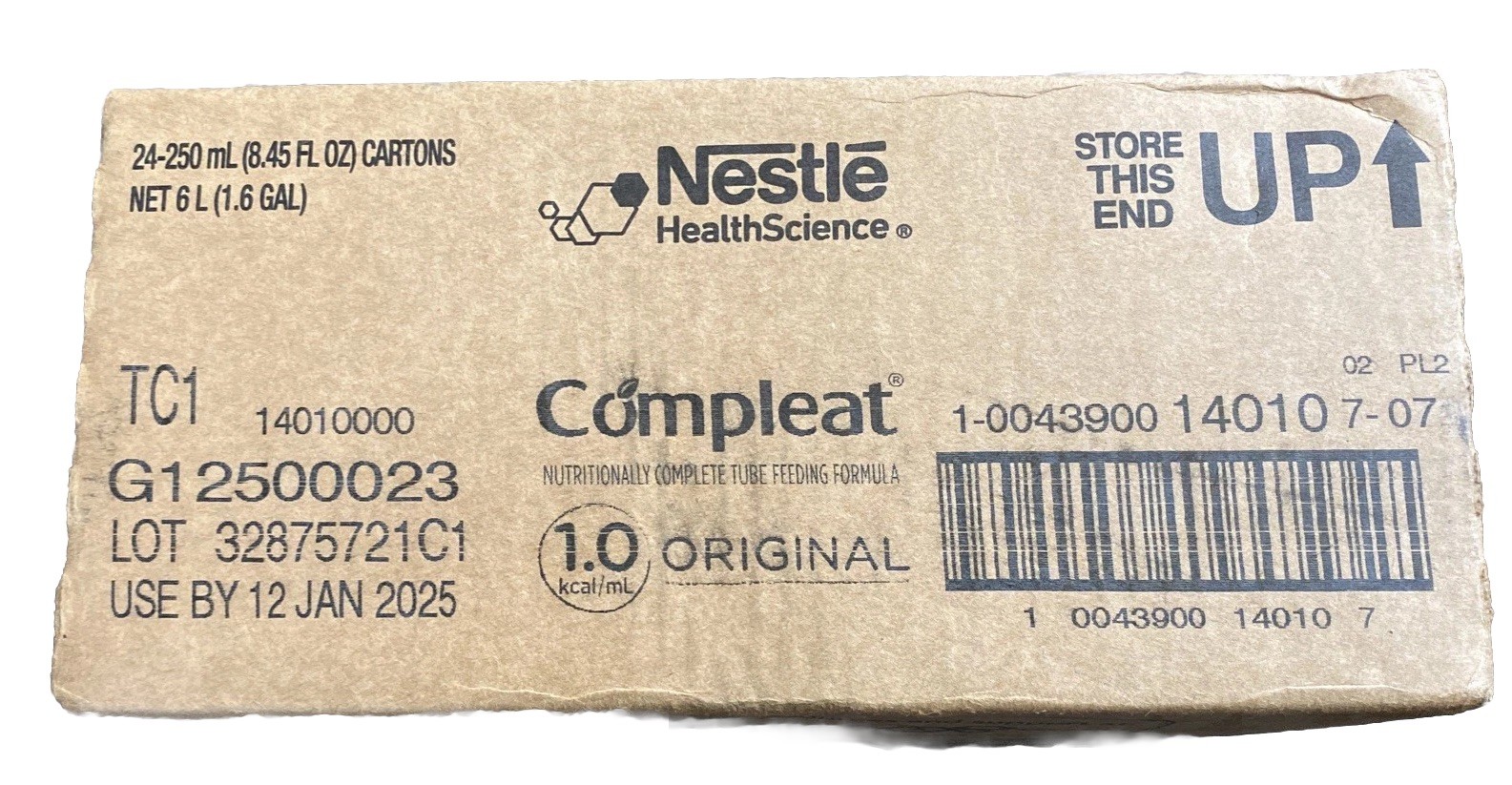 Nestle Compleat 1.0 Original Unflavored Real Food Ingredients 8.45 oz Lot Of 23