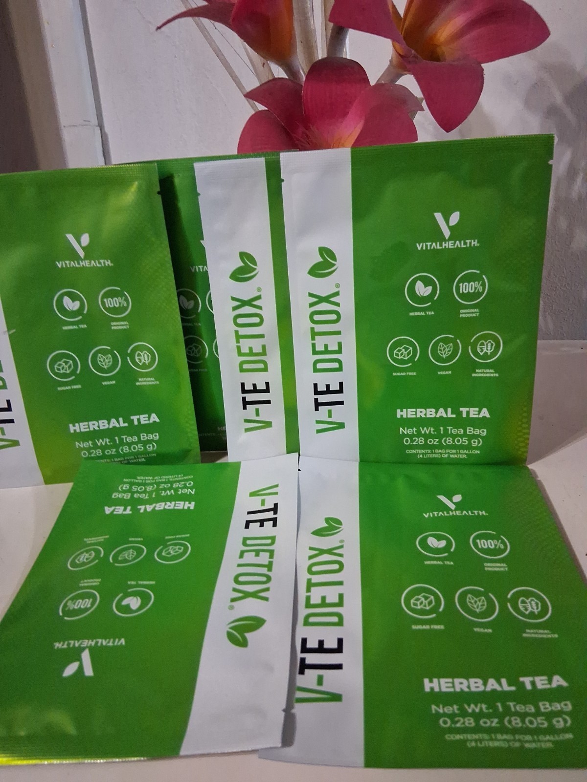 VitalHealth v Te Detox Herbal Tea Pack of 6pk Makes 1 Gallon Bag