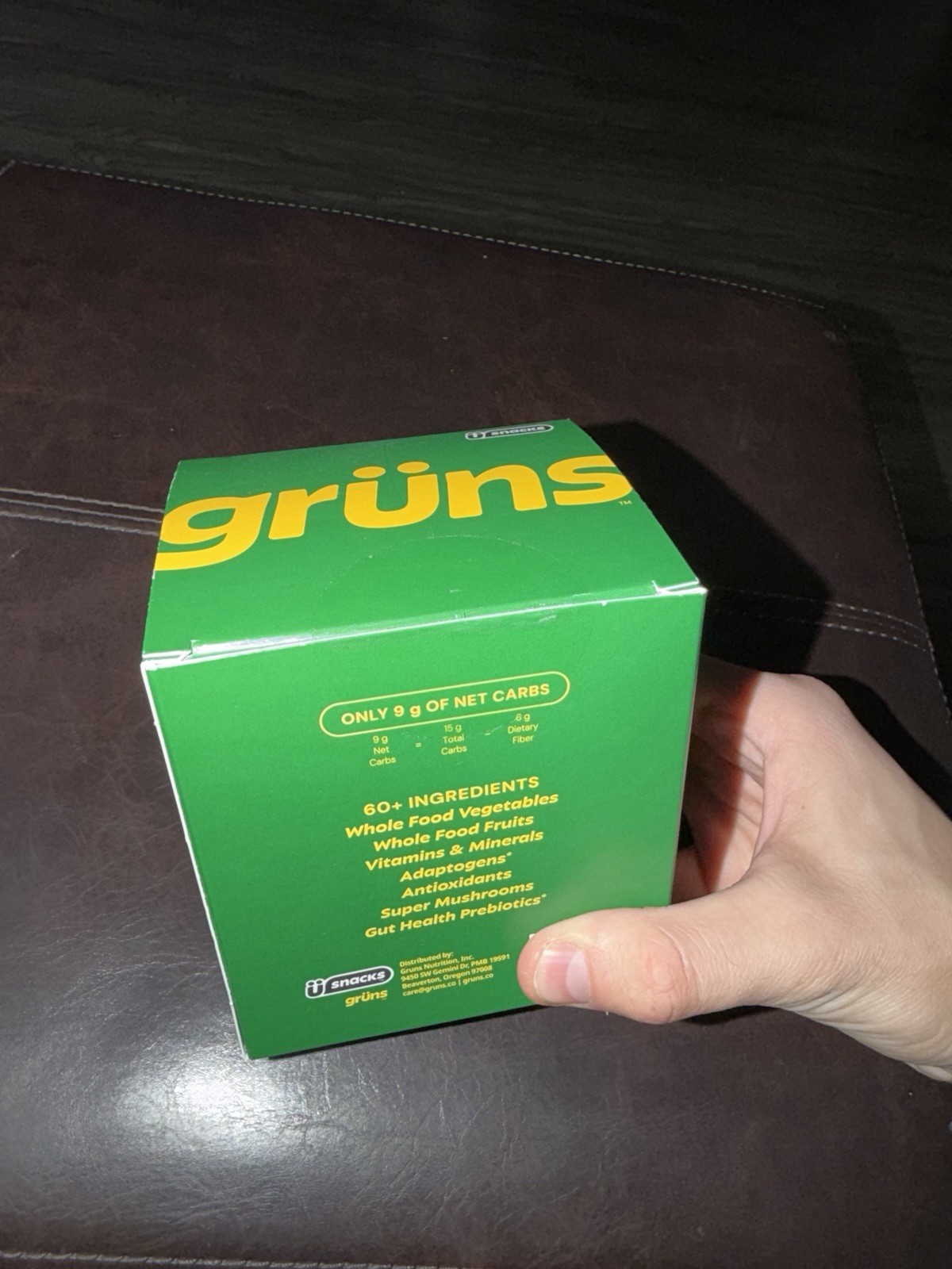 U Snacks grüns Superfoods Greens Gummies Vegan Gluten-Free Strawberry 60 Ct