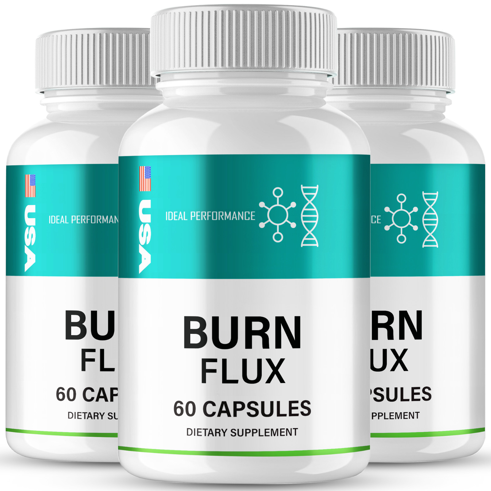 BurnFlux Capsules, Official Burn Flux Supplement Pills Maximum Strength (3 Pack)