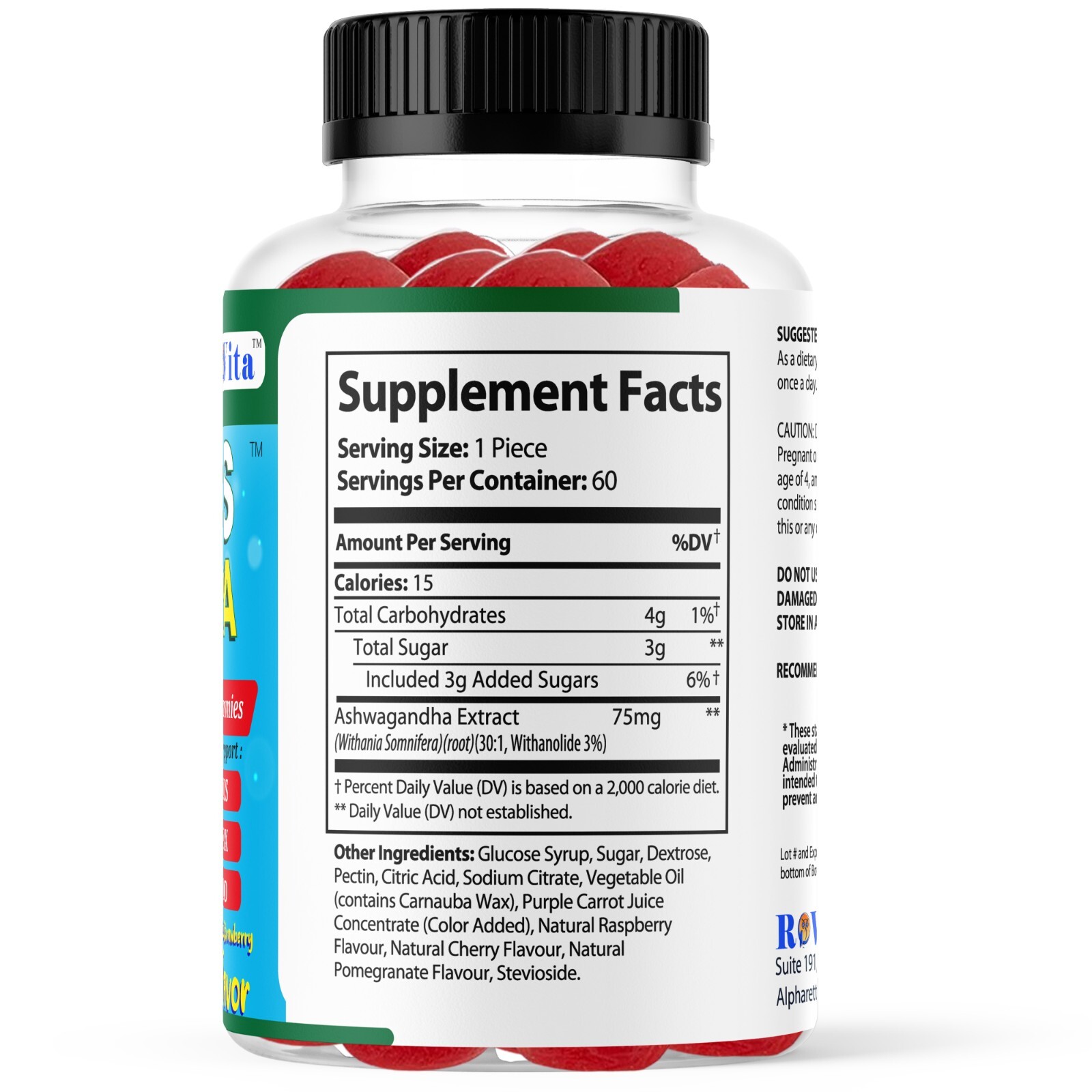 Focus Mantra Ashwagandha Brain Booster Gummies for Kids & Teens -Focus, Mood