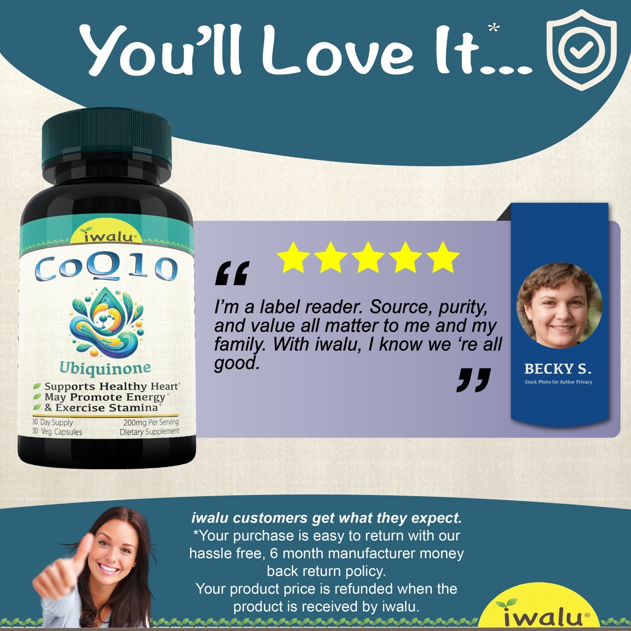 Best Coenzyme Q10 400 Mg IWALU (Official) *FAST FREE SHIPPING Same Day