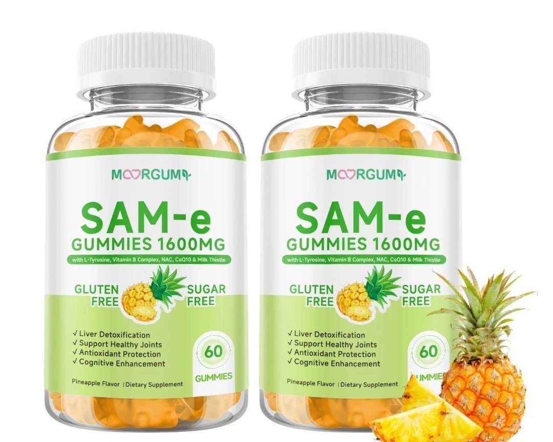 SAM-E 1600 Mg Supplement Gummies (2 X 60 Each) EXP 8/2027