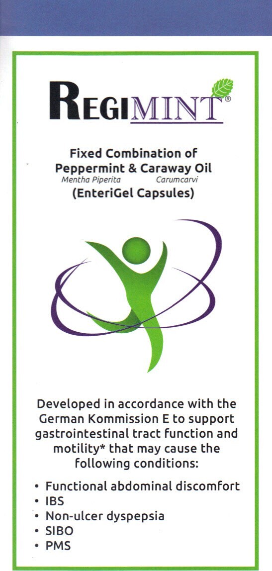 Regmint Peppermint Plus Caraway Oil For IBS Adult Colon Relief (3 Pk 300mg)