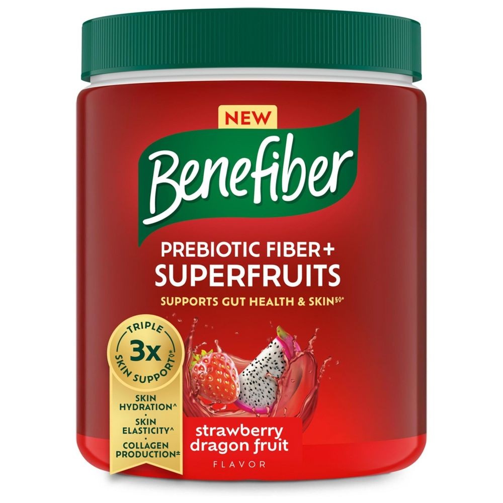 Benefiber Prebiotic Fiber + Superfruits Powder, Strawberry Dragon Fruit, 8.8oz