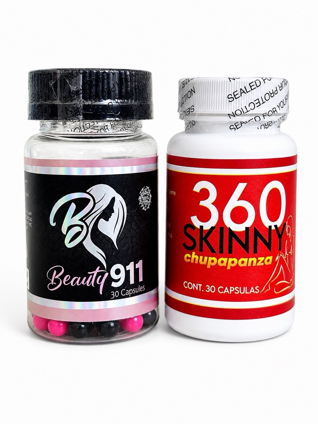 Beauty 911 & 360 Skinny Dietary Supplement Bundle | 30 Caps Each | Sealed