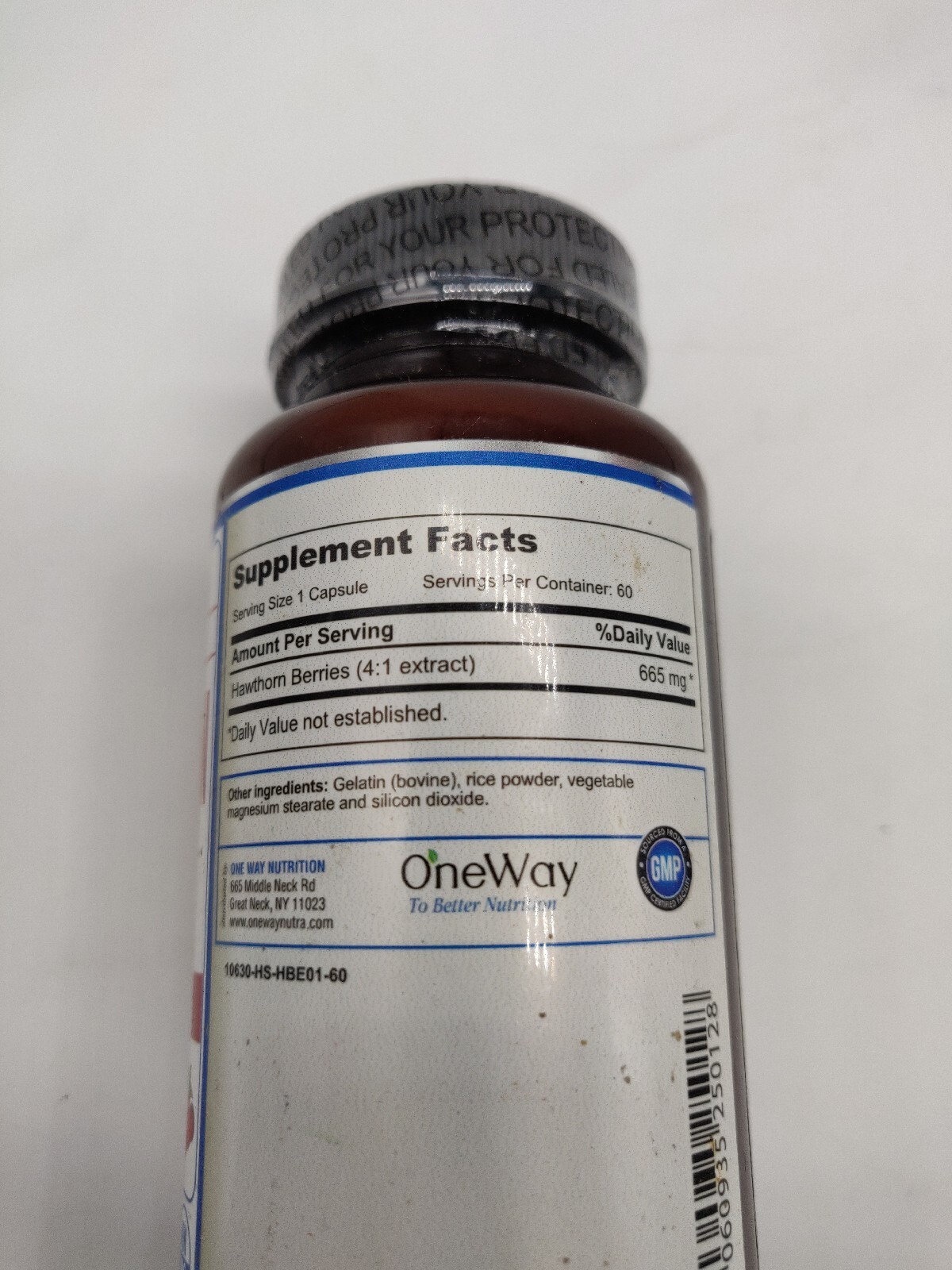 Hawthorn Berry Extract | OneWay Nutrition | Cardiovascular Heart Health | 60 Ct