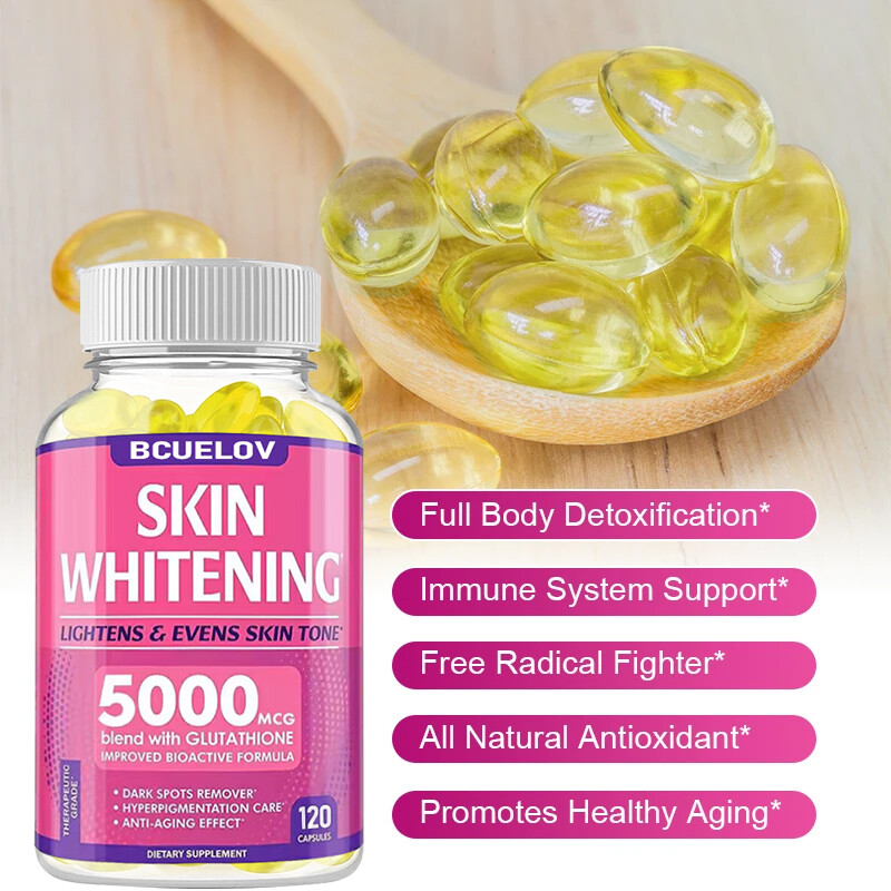 Glutathione Collagen Capsules – 5000 mg – Anti-Aging – Immune System Support