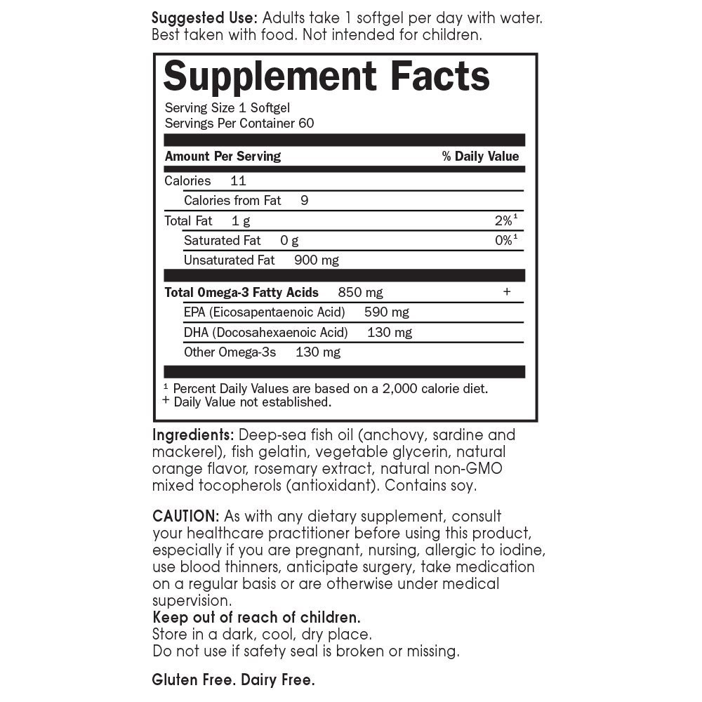 Garden Of Life Epa/Dha Omega 3 Fish Oil – Minami Natural Brain Function Heart