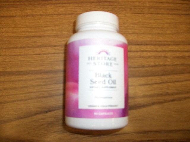 Black Seed Oil by Heritage Store 650mg per cap 90 Veg Capsules Best By 2/28