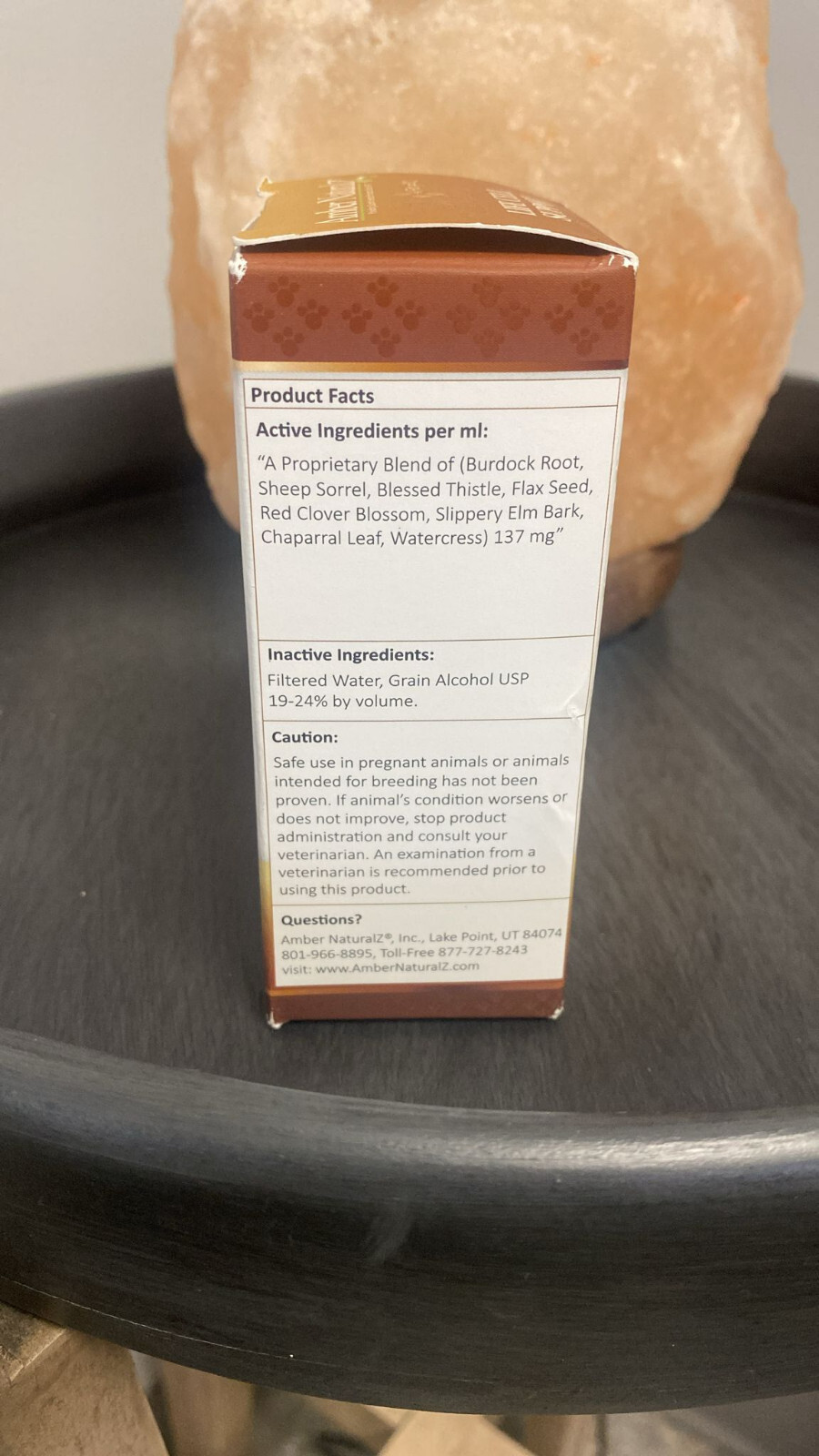 Amber Naturalz Life Cell Support – 1 oz – New/Sealed Bottle (Box is Damaged)