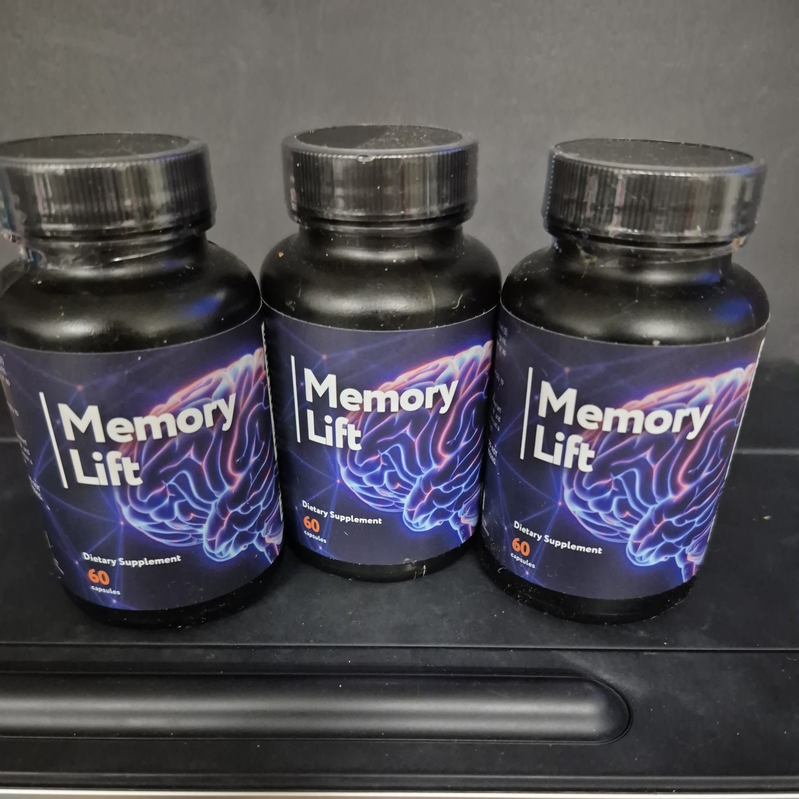 Memory Lift Dietary Supplement 180 Capsules Lot of 3 Expires 11/2027 New Sealed