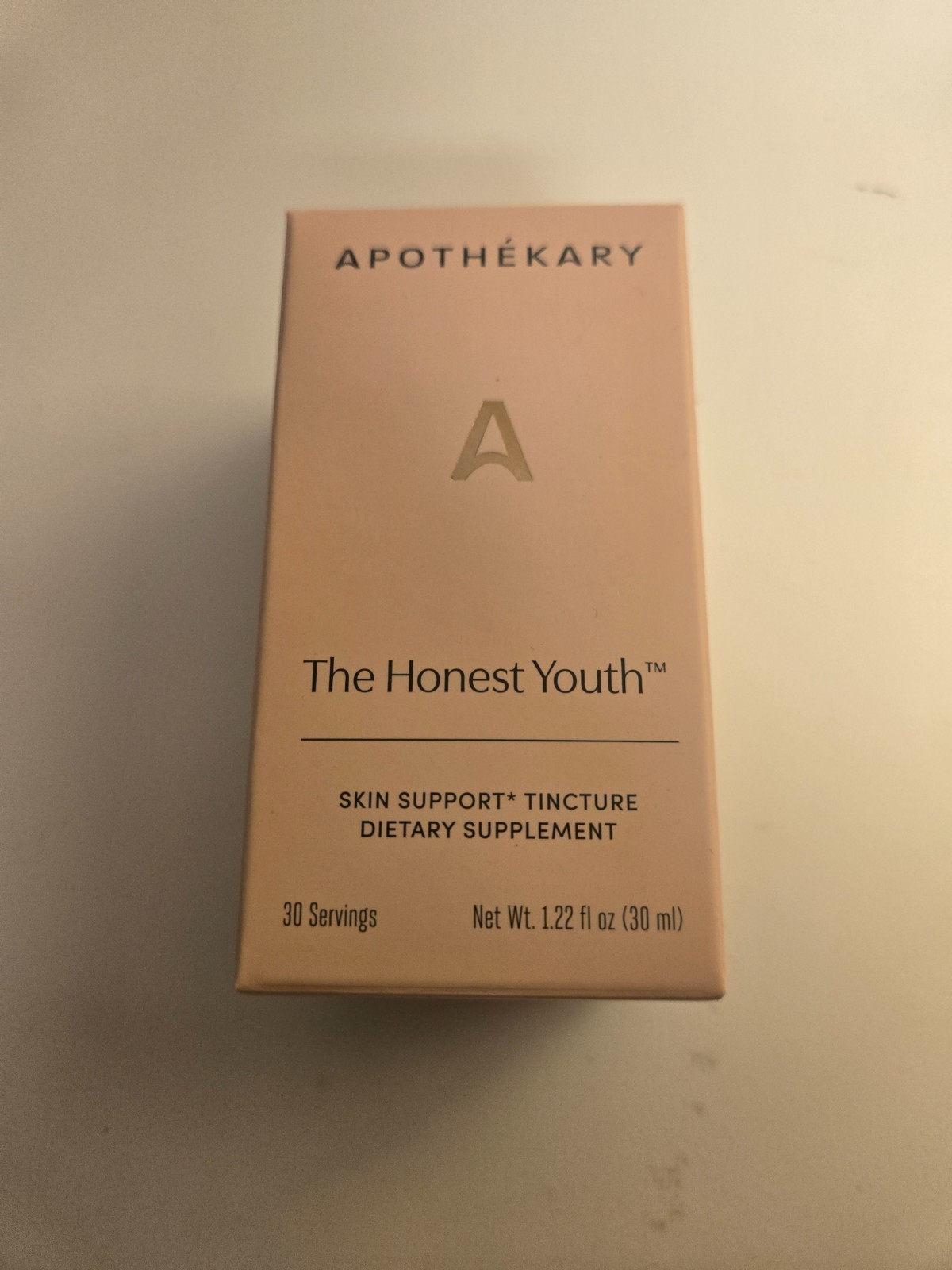 Apothékary The Honest Youth Collagen boosting Tincture 1.22 Oz. Exp 05/2026 New