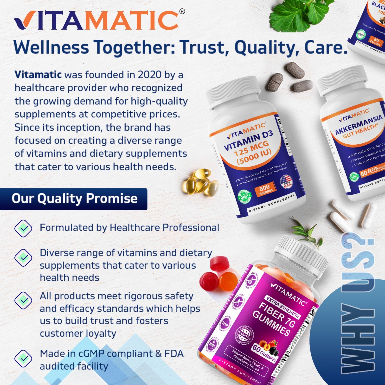 Vitamatic Niacin (Vitamin B3) 500mg, Sustained Release – 240 Tablets – 2 Pack