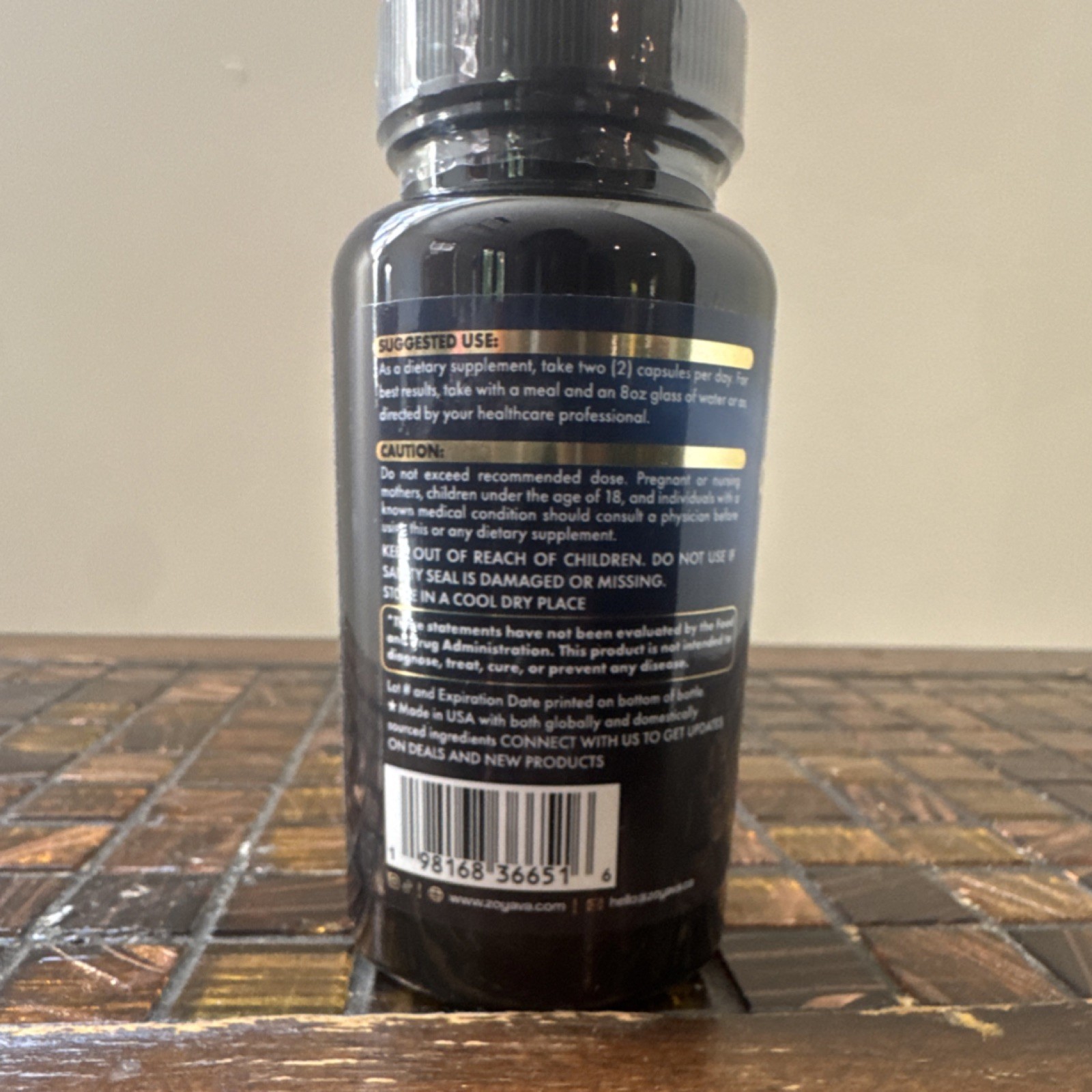 Zoyava Corti-Soothe Stress Support Magnesium Ashwagandha L-Theanine 60 Caps