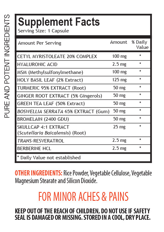 Joint pain relief – PAIN RELIEF ULTRA COMPLEX – 1 Bottle – holy basil force